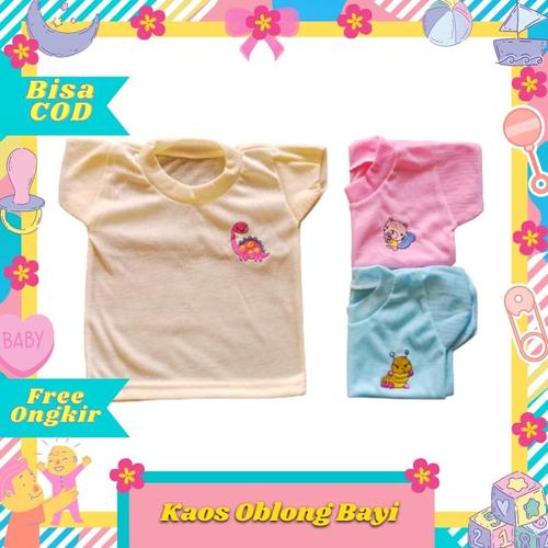 Foto Produk Kaos oblong harian atasan baju lengan pendek bayi newborn murah dari Toko Bayi Hanifah