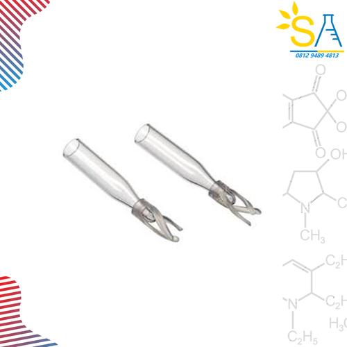 Jual Insert Vial 250ul dg kaki polimer untuk vial 9mm, clear (100pcs