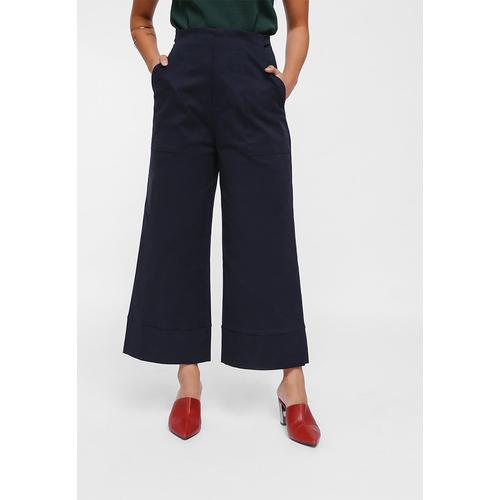 Promo Peanne Wide Leg Cropped Pants 