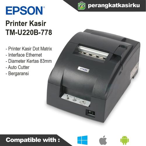 Jual Printer Struk Kasir Epson TM-U220B Ethernet/RJ11 Drawer - Jakarta ...
