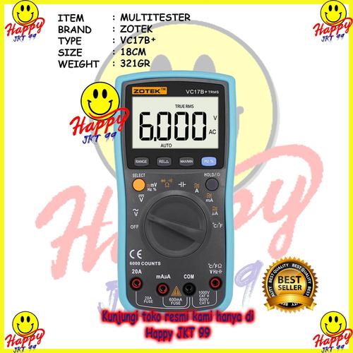 Jual ZOTEK VC17B MULTITESTER VC 17B VC17 17B+ VC17B+ - ZOTEK ZT102 ...