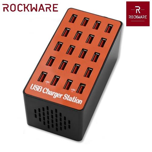 Foto Produk ROCKWARE A5 - USB Wall Smart Charging Station 20 Port 80W 20A dari Tanaga Online Shop