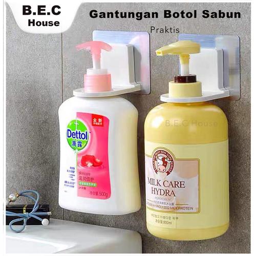 Gambar Gantungan Botol Sabun / Holder Hook Shampo / Gantungan Tempelan Tembok dari BEC House Official Store undefined Tokopedia