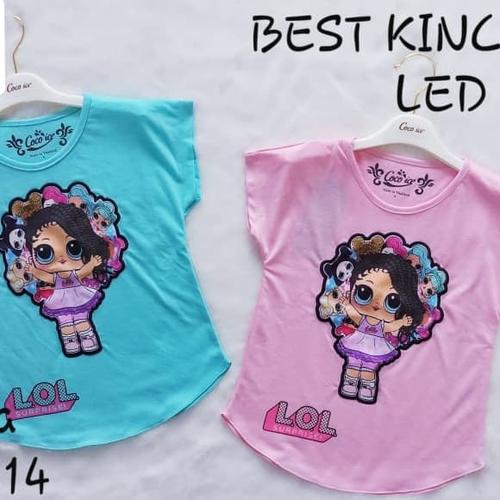 Foto Produk Kaos Anak Perempuan Model Baru Blus Led Nyala Lampu LOL h dari New HS Store