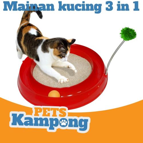 Foto Produk Mainan Kucing Interaktif 3 in 1 Opo Cat Play toy ball circuit - Hijau dari Pets Kampong