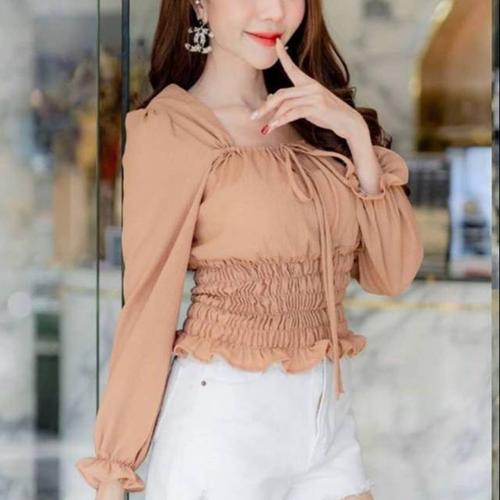 Busana Atasan Blouse Casual - Cream 