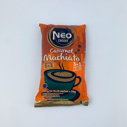 Foto Produk Kopi / Neo caffee / 3 in 1 / isi 6+3 / Kopi instan / Caramel Machiato dari Mmmartgrosir