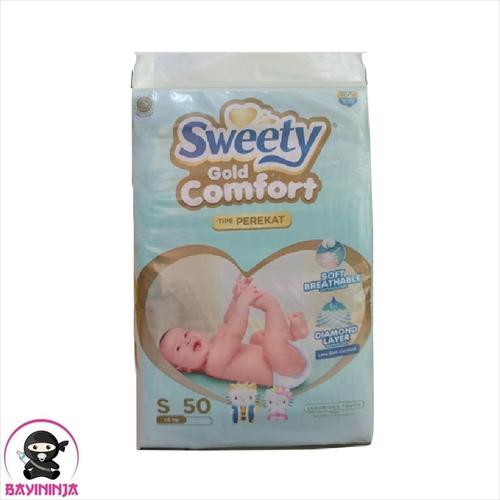 Foto Produk SWEETY Comfort Gold Popok Perekat S50 / S 50 dari BAYININJA