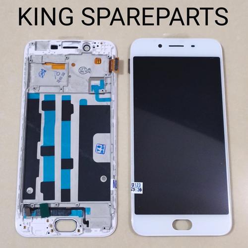 Gambar LCD TOUCHSCREEN FRAME OPPO R9S ORIGINAL - Putih dari KING spareparts_NEW undefined Tokopedia