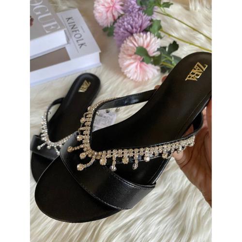Jual SANDAL ZARA FLAT WANITA ORIGINAL 