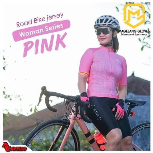 Jual Jersey Road Bike Avelio Women Pink 