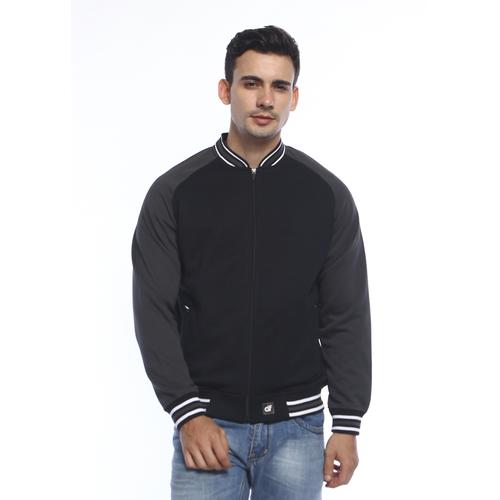 Gambar d&f Jaket pria Bomber with abu strip - Hitam - M dari d&f brand Jakarta Utara Tokopedia