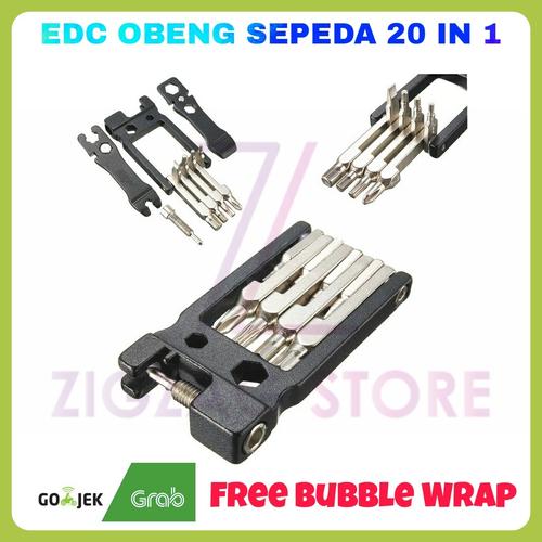 Foto Produk EDC Obeng Multifungsi 21 in 1 / Obeng Sepeda / Obeng Reparasi dari ZigZag-Store