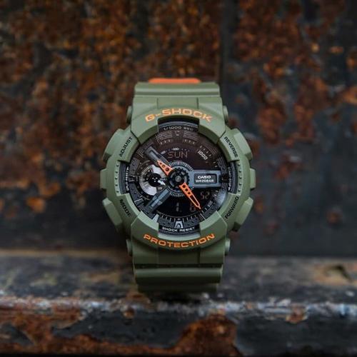 Jual Jam Tangan Pria Casio G-Shock GA-110LN Green List Orange Original BM -  Kota Surabaya - INDO TIMELESS | Tokopedia