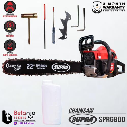 Foto Produk SUPRA Mesin Gergaji Bensin 22 Inch SPR6800 Chainsaw SPR 6800 TERMURAH dari Belanja Teknik