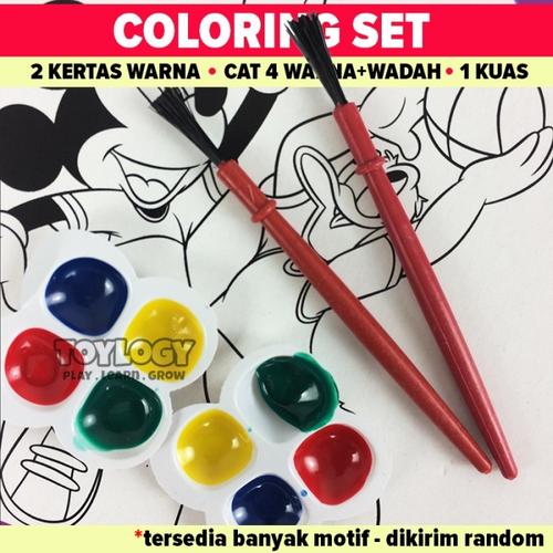 Foto Produk Mainan Edukasi Anak Mewarnai Melukis Cat Air Painting Kertas Gambar dari Toylogy