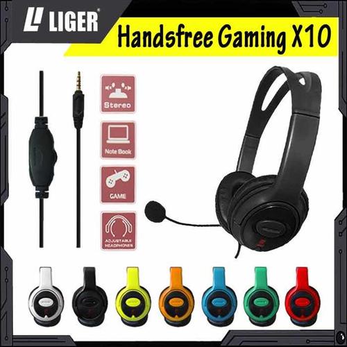 Foto Produk Liger X10 Headphone/Handsree Gaming Series 4 Mobile & Games W/Mic - Hitam dari LIGER OFFICIAL STORE