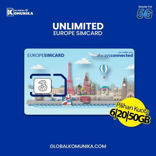 Foto Produk Sim Card Eropa 30 Hari 12 GB | Europe Simcard Include. Swiss - 6GB dari Global Komunika JKT