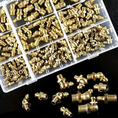 Jual 140pcs Metric Brass Zerk Fitting M6/M8/M10 Grease Nipple Fitting