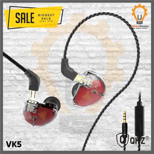 Foto Produk QKZ VK5 4DD+2BA Ultra Bass Dynamic Driver Earphone Music HiFi With Mic dari Urban Geeks