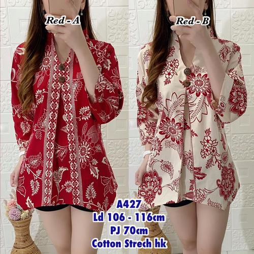 Foto Produk Atasan Blouse Batik Import Cotton Stretch 427 9617 dari HER'Z SHOP