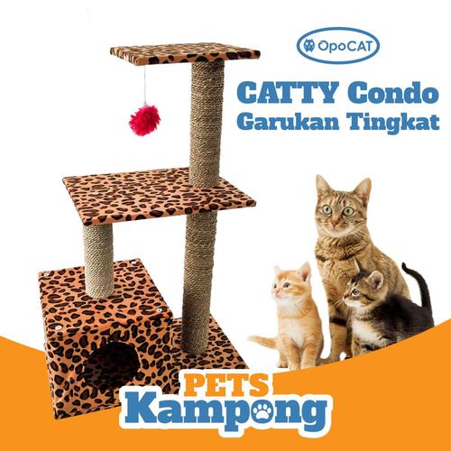 Foto Produk Mainan kucing Cat Condo tree Garukan scratcher tingkat dari Pets Kampong