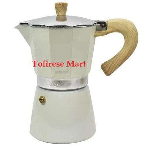 Zani Moka Coffee Maker 3 Cup - Krem 