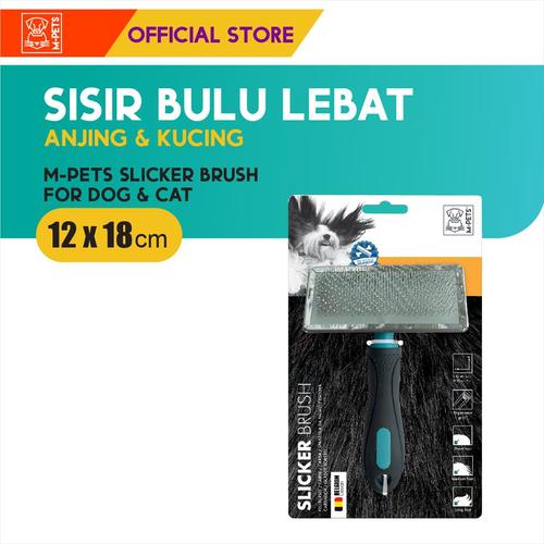 Foto Produk M-PETS SLICKER BRUSH / SISIR BULU ANJING KUCING HEWAN dari Olego Official Store