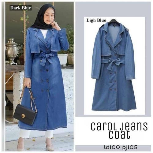 long coat jeans