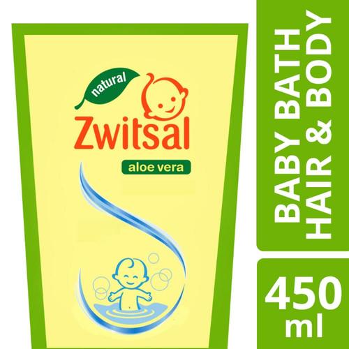 Foto Produk Zwitsal Baby Bath Natural Hair & Body 2in1 Refill 450ml Pouch Sabun dari Nic Shop