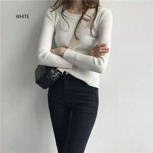Gambar Rajut Sweater Korea Style dari Ichelle Store Jakarta Barat Tokopedia