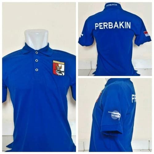 Jual POLO KERAH PERBAKIN BIRU - KAOS KERAH PERBAKIN BIRU - POLO SHIRT