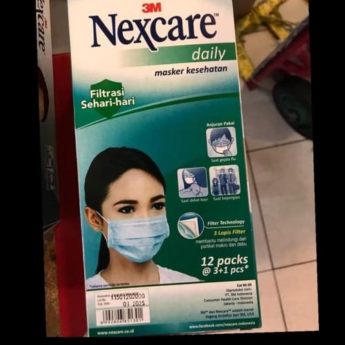 Foto Produk MASKER EARLOOP NEXCARE 3M DAILY 1 BOX MASK RESPIRATOR NEXCARE 3M MURAH dari Sim Sound