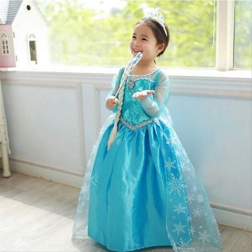 Jual Baju Dress Gaun Frozen Elsa - Kab 