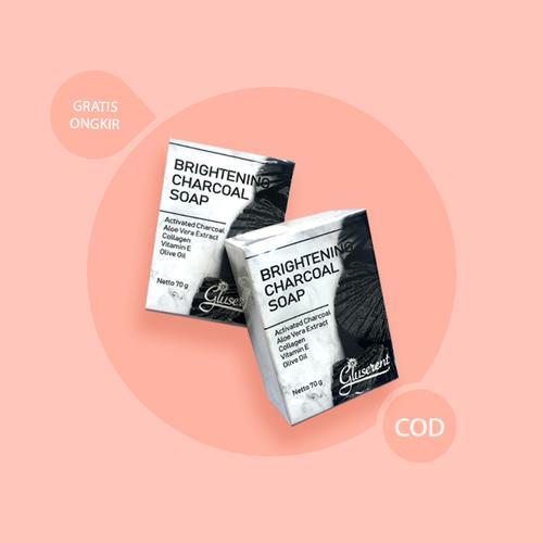 Foto Produk Gluserent Charcoal Soap (Twin Pack) dari DELASHA STORE