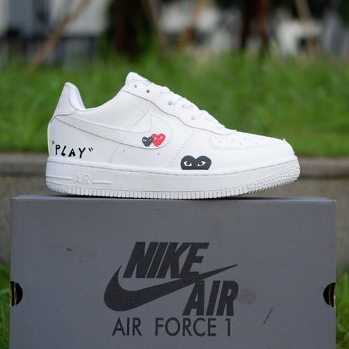 cdg af1 white