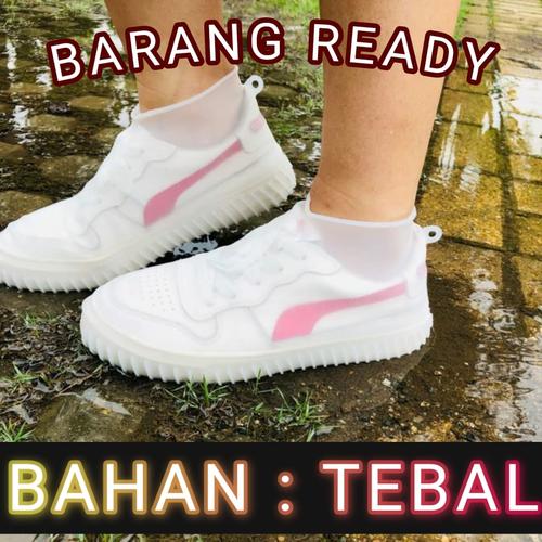 Foto Produk Shoes Cover / Sarung Sepatu Anti Hujan /pelindung sepatu silicone - S, Hitam dari yellopedia