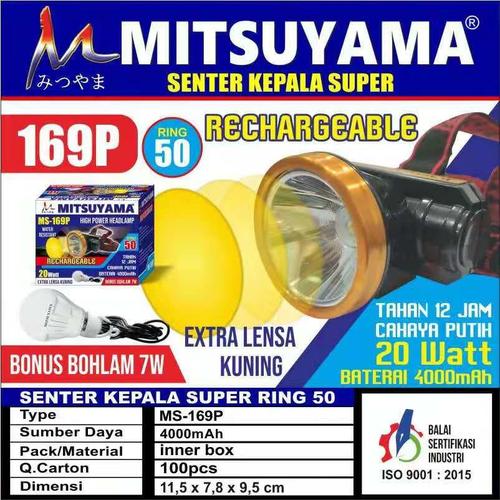 Foto Produk headlamp senter kepala mitsuyama ms-169p dari majultc