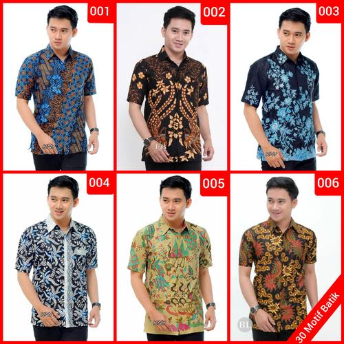 Foto Produk Kemeja Batik Pria Murah Lengan Pendek | Baju Batik Pria | Kemeja Pria dari couplebatikpekalongan
