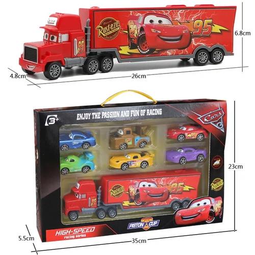 Jual Mainan Anak Diecast Mobil Cars Lightning Mcqueen Storage Truck ...
