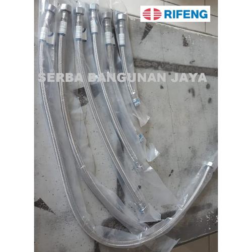 Jual FLEXIBLE HOSE RIFENG RF 30 cm - 1/2 inch Stainless Steel BRAIDED ...