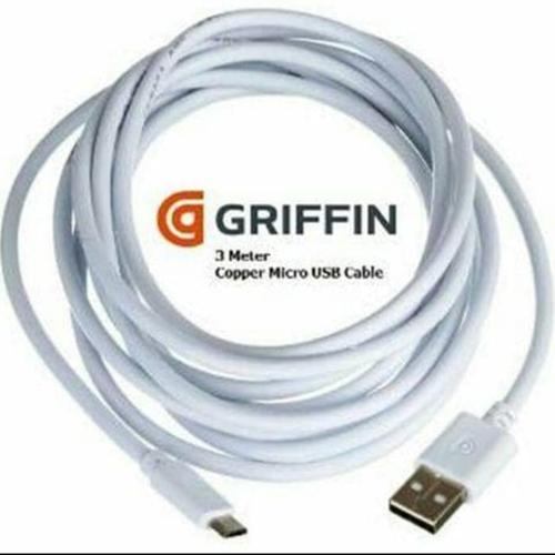 Foto Produk Kabel Data Charger Griffin 3M 3 Meter Micro Fast Charging dari BENTENG STORE