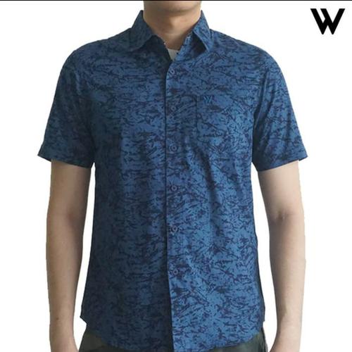 Foto Produk Kemeja WALRUS STUDIO Original Motif Abstrak Biru M M dari Nanda Galery Olshop
