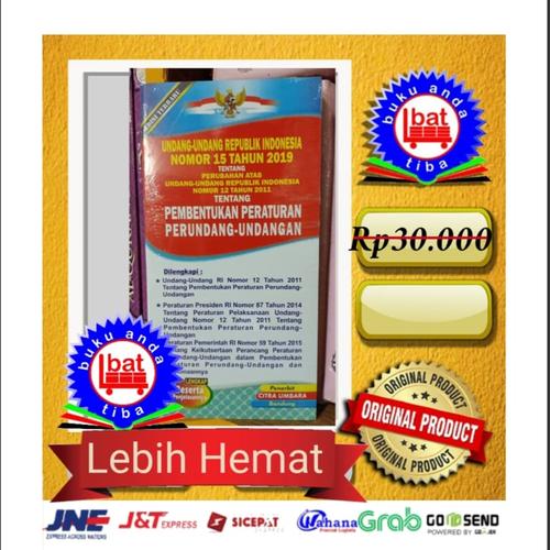Foto Produk UNDANG UNDANG RI NO 15 TAHUN 2019 TENTANG PEMBENTUKAN PERATURAN UU dari bukuandatiba