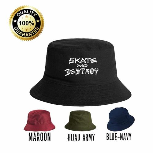 Jual TOPI BUCKET SKATE AND DESTROY 
