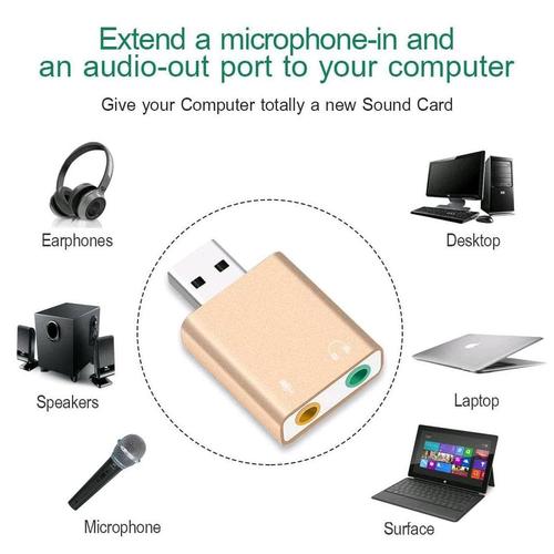 Foto Produk External Usb Sound Card 3D Audio 7.1 dari Pakuan Strike