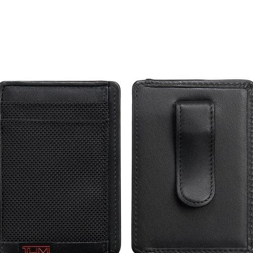 tumi money clip wallet