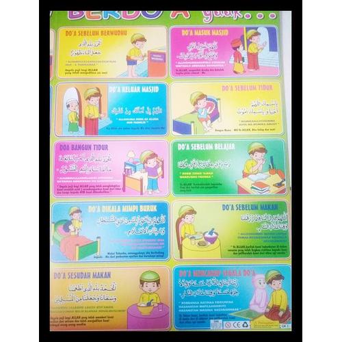 Jual Paling Populer Poster Edukasi Anak Poster Pengenalan Doa Harian Jakarta Barat Firman Tokopedia