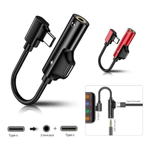 Jual Konverter Usb TypeC to Audio Jack 3.5mm with charging port usb