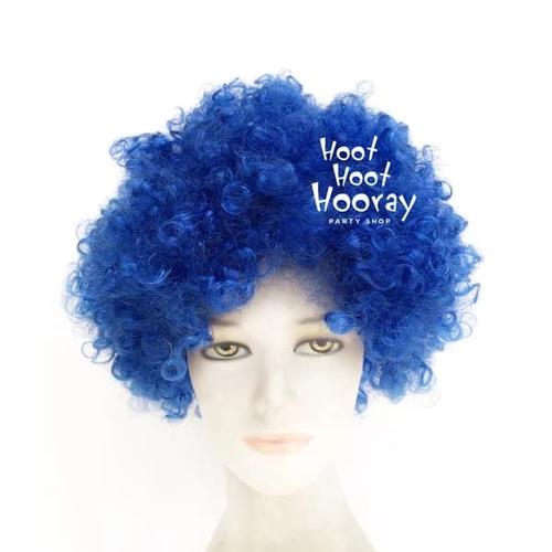 Foto Produk Wig Biru / Wig Kribo Biru / Wig Badut / Wig Cosplay / Rambut Palsu dari Hoot Hoot Hooray